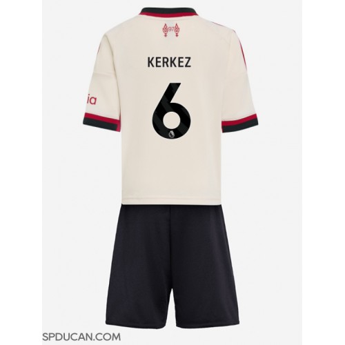Dječji Nogometni Dres Liverpool Milos Kerkez #6 Gostujuci 2025-26 Kratak Rukav (+ Kratke hlače)